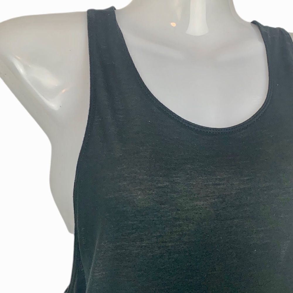 Wilfred Aritzia Black Flowy Sleeveless Tank - Picture 3 of 7
